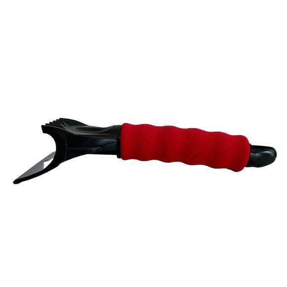 Hopkins 2-Blade Ice Chisel & Ice Scraper RED Made USA Subzero 10" Dual Function - Picture 2 of 3